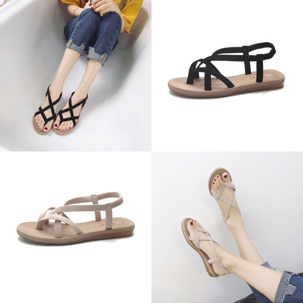 Casual Summer Flat Slides For Women With Rubber Sole And Low Heel For Beach And Travel