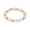 18k Gold Plated Pearl Bead Handmade Ring - Versatile, Fashionable Jewelry
