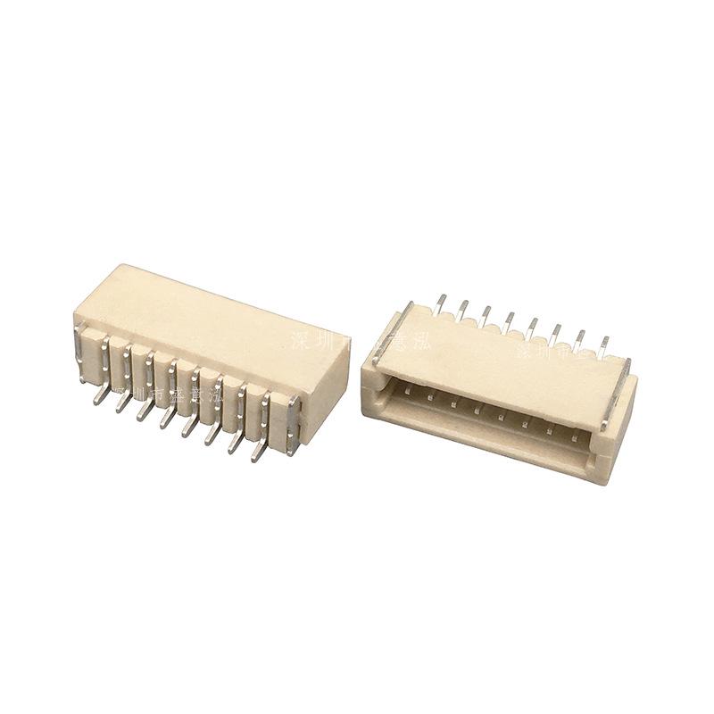 SH1.0MM Horizontal 8P Socket Strip, Temperature-Resistant & Flame-Retardant, Single Row with Multiple Specifications