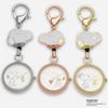 Fieldwork Pocket Watch Keychain Snoopy Epure Watch S Analog Pink Gold PNT045-3