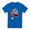 Sesame Street Unisex Adult Grover Santa Hat Christmas T-Shirt