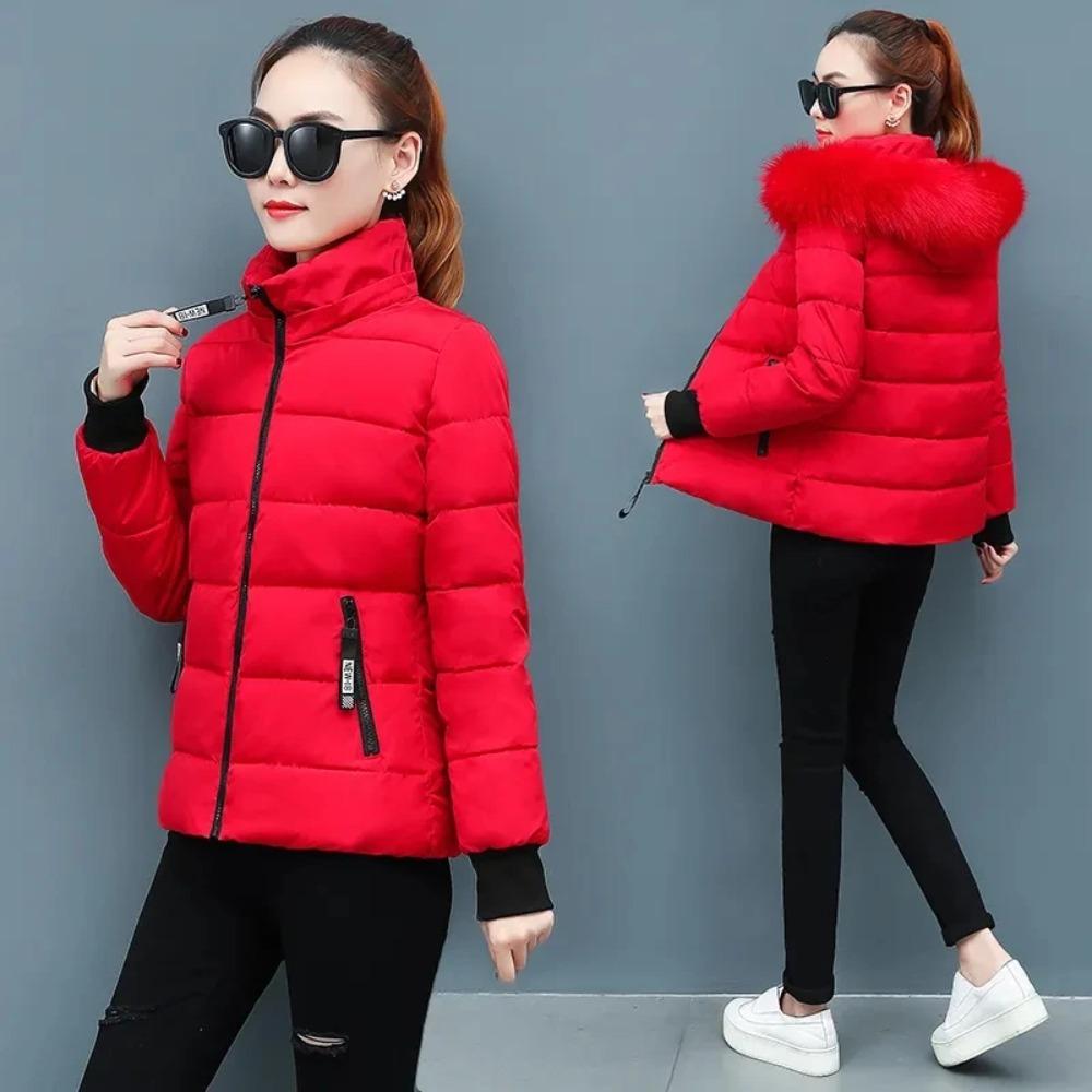 Women's Winter Parka Coat Loose Lady Cotton Padded Outerwear Temperament Casual Ladies Down Cotton Jacket