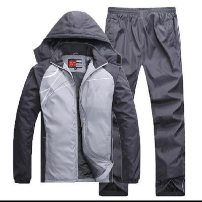 Costume de sport pour hommes automne et hiver Section épaisse Jersey survêtement Plus velours hiver vêtements chauds