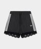 Lace-Trimmed 3-Stripe Shorts - Black / Ii5605