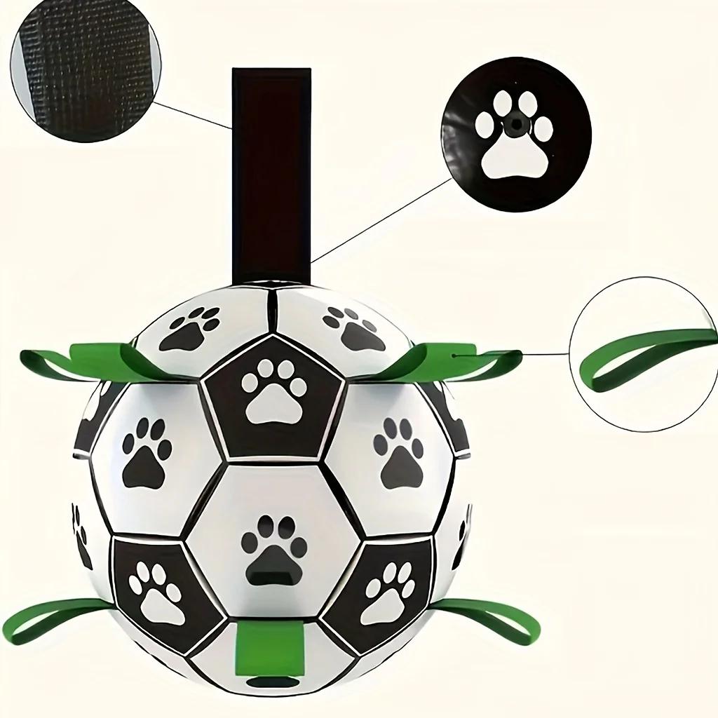 1 st Liten Hundleksaksboll, Bitresistent Fotboll för Interaktiv Lek, Husdjursträningsfotboll för Valpar