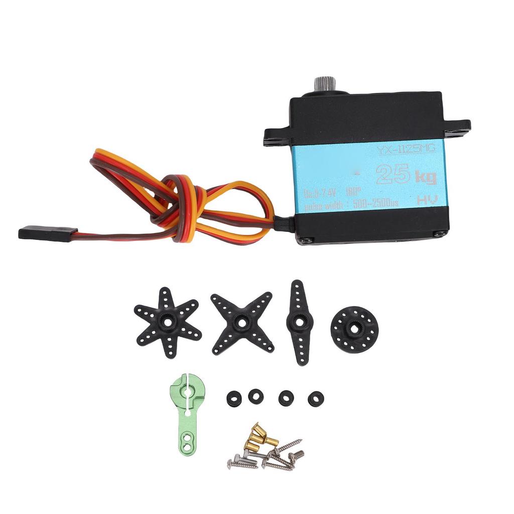 Digital Servo 25KG High Torsion 0 180 Degree Rotatable for 1 8 1 10 RC Crawler Car RV