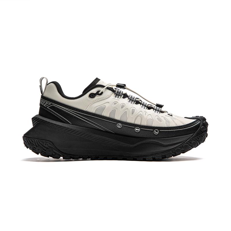 Li Ning Youxia CRC Trend Sports Casual Shoes Unisex Casual Shoes Off-White Black AZGU083-2