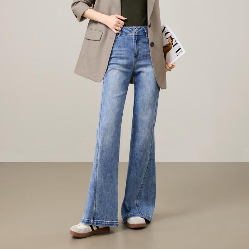 

Yiyang Women s 2025 Autumn Retro Slimming Flare Jeans 30