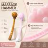 Silikon-Massagehammer Meridian-Klopfwerkzeug Rückenklopfhammer Schulter Nacken Wirbelsäule Klopfstock Hammer Pflege Kneten
