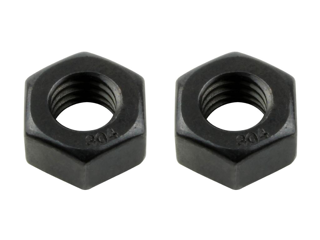 POSH M6 900076-K2 Stainless Steel Nuts, Black, 2 Pieces