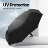 Windproof LED Umbrella for Men Strong 10 Ribs Sun Parasol Umbrella for Women Flashlight UV Protection Automatic Umbrella Luxury