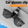 Car Sunglass Holder Clip ABS Durable Stable Sun Visor Storage Ticket Card Hanger Universal Auto Accessories For Drivers