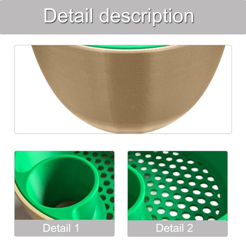 Dry Fruit Cleaner Professional Duals-Chamber Pistachios Bowl Practical Dry Fruits Cleaning Tool Kitchen Gadget