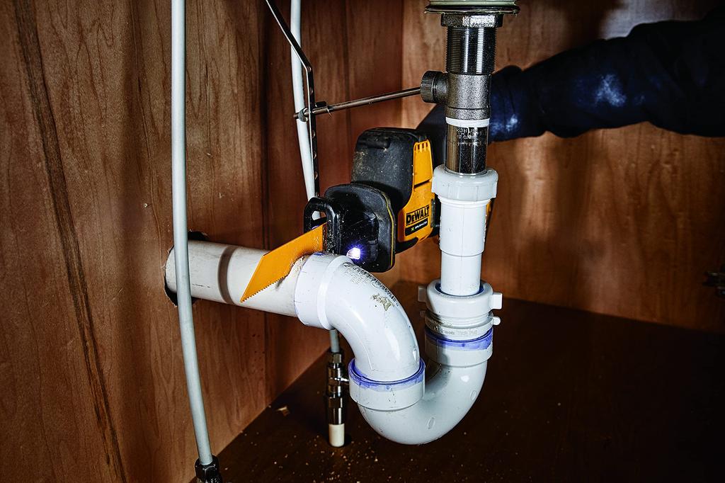 DeWalt Cordless Reciprocating Power Cutting Tool Compact 2Ah Charger DCS312D2 Saw, Tool, [Online Exclusive] Series, One-Touch Clamp, 10.8V, (2-Pack),