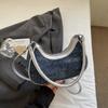 Niche denim bag women's new versatile messenger bag one shoulder underarm dumpling bag