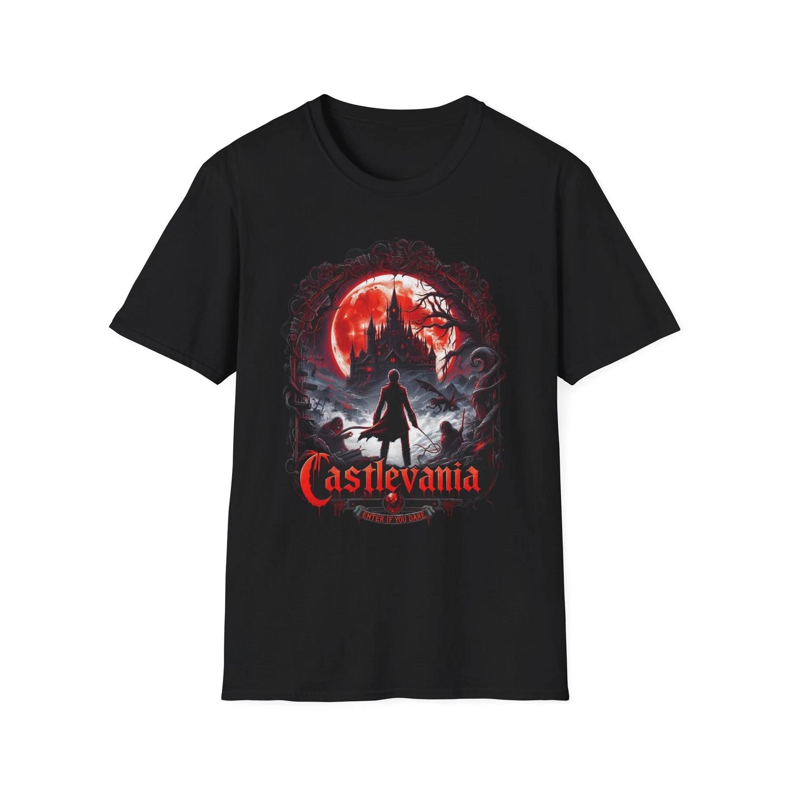 Castlevania Retro Vampire Hunter Gaming Tee Unisex Softstyle T-Shirt, Gamer XXXXL