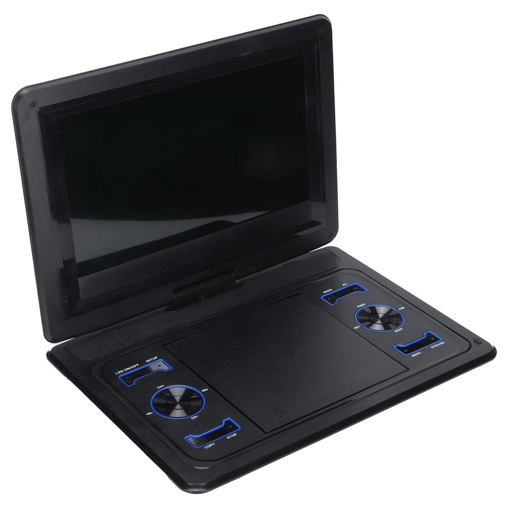 Portable DVD Player Rotating Rechargeable HD CD DVD Player with LED Screen for Car Travel 110‑240V