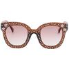 Eleganti Occhiali da Sole Quadrati Oversize con Strass Bling per Moda Protezione UV