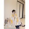 Women S Double Sided Faux Cashmere Warm Shawl Fashion Versatile Cape Scarf