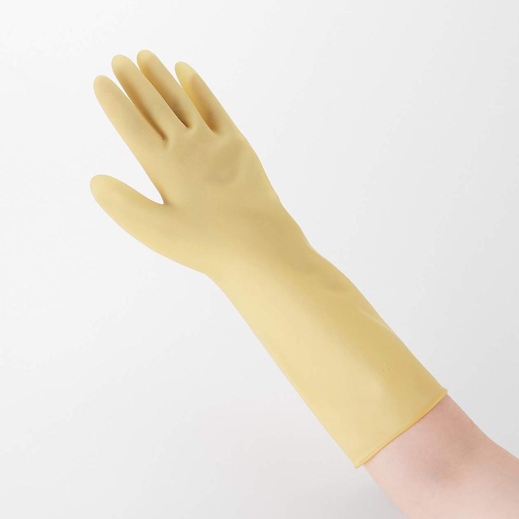 MUJI Rukavice z přírodního kaučuku 82577136, Oboustranné, Střední, 6 kusů,