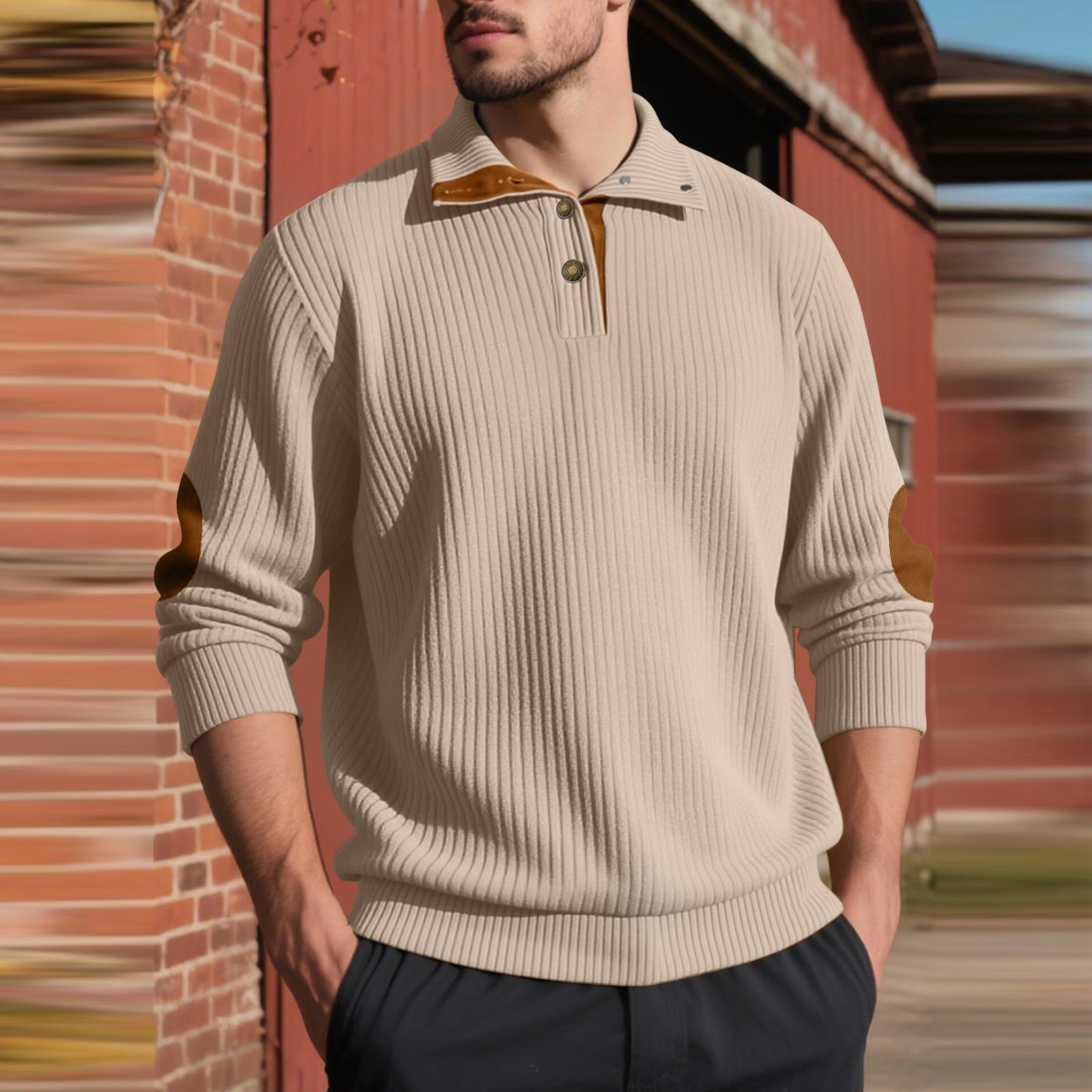 

Men s Casual Sweatshirt Long Sleeve Thermal Stand Collar Button Pullover Sweatshirts XXL хаки