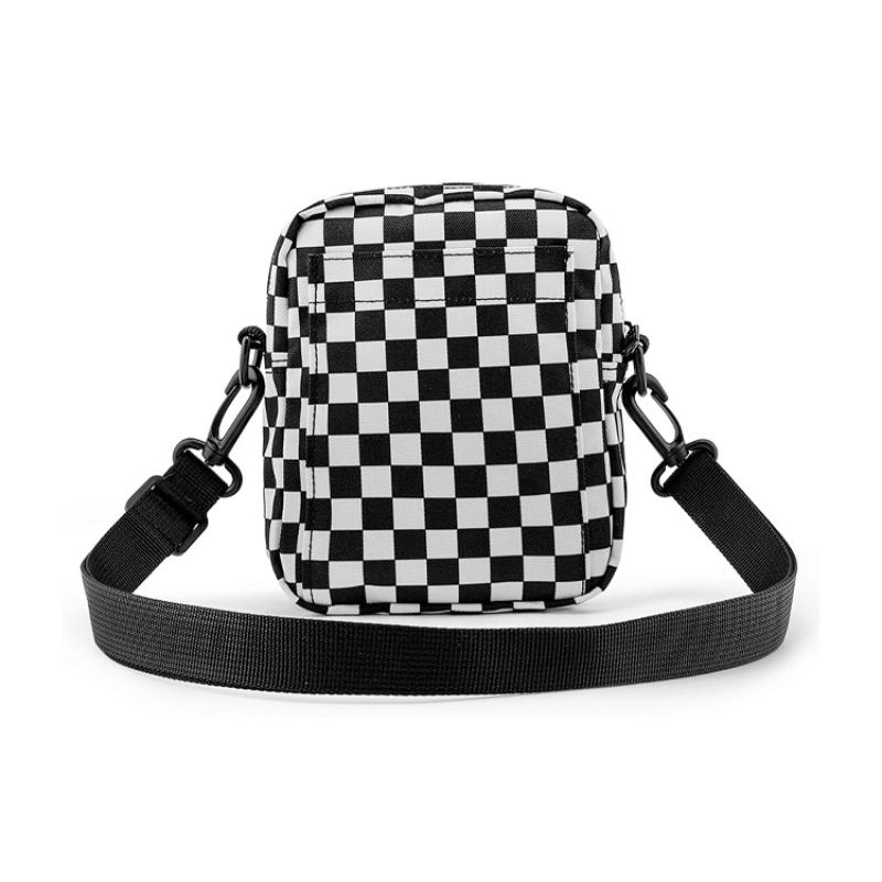 Vans Polyester Shoulder Bag Crossbody Bag Regular Unisex Black White Vans VN0A7RWR56M