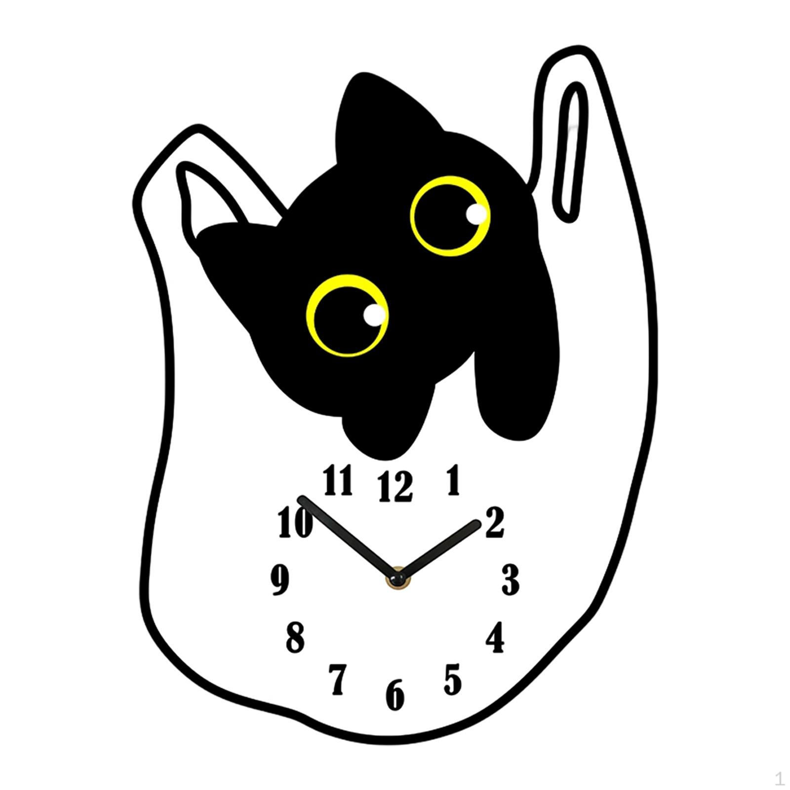 

Clock, Black Arabic Numerals, Silent, Without, Ideal for School Room, Living Room Or. 22.4cmx30cm