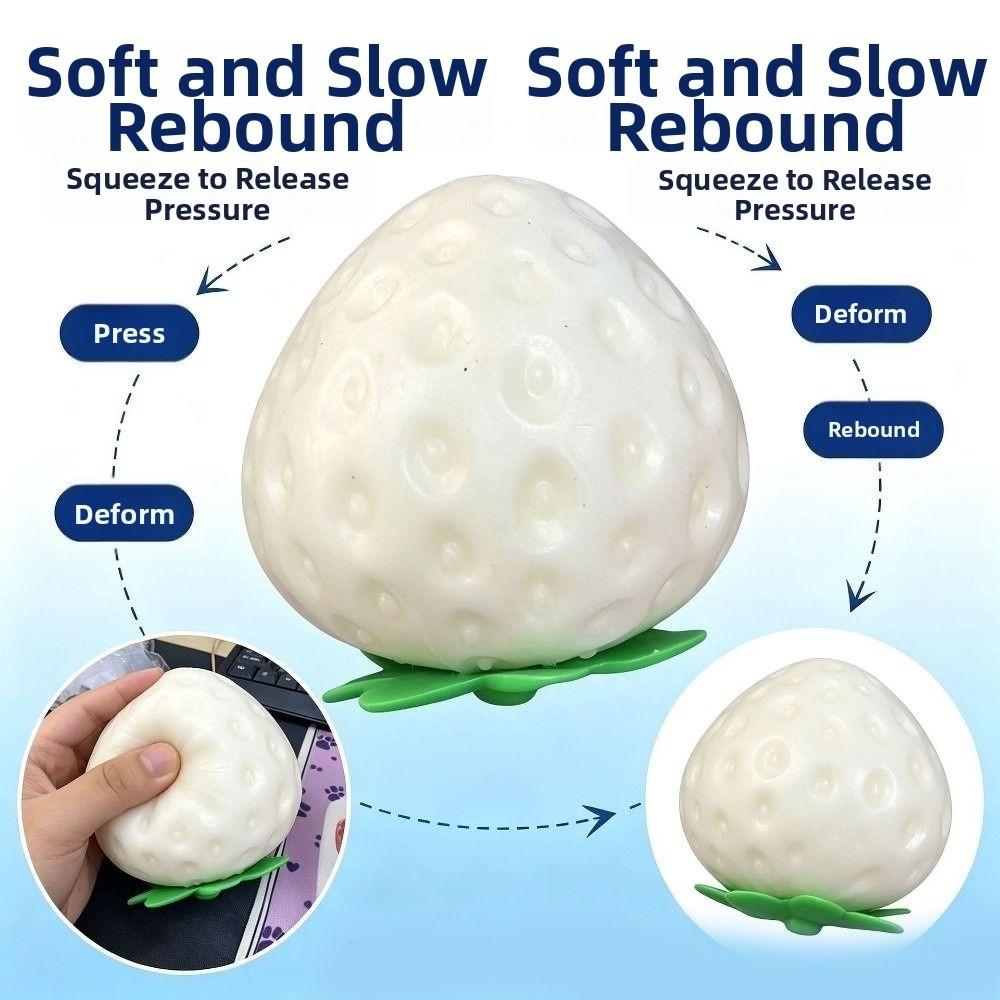 Simulation Fruit Slow Rebound Toy UV Light Color Changing Fruit Squeeze Toy  Office