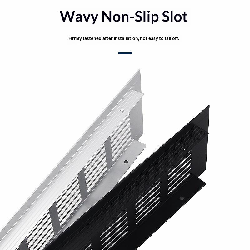 1 Stück Haushalt Lüftungsgitter Wandlüftungsabdeckung Schrankteile 50/60/80mm*150-500mm Aluminium für Schrank DIY Zubehör