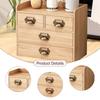 Wooden Storage Box Farmhouse Counter Dresser Desk Drawer Organizer Organization for NightStand Closet Vanity Living Room Nursery