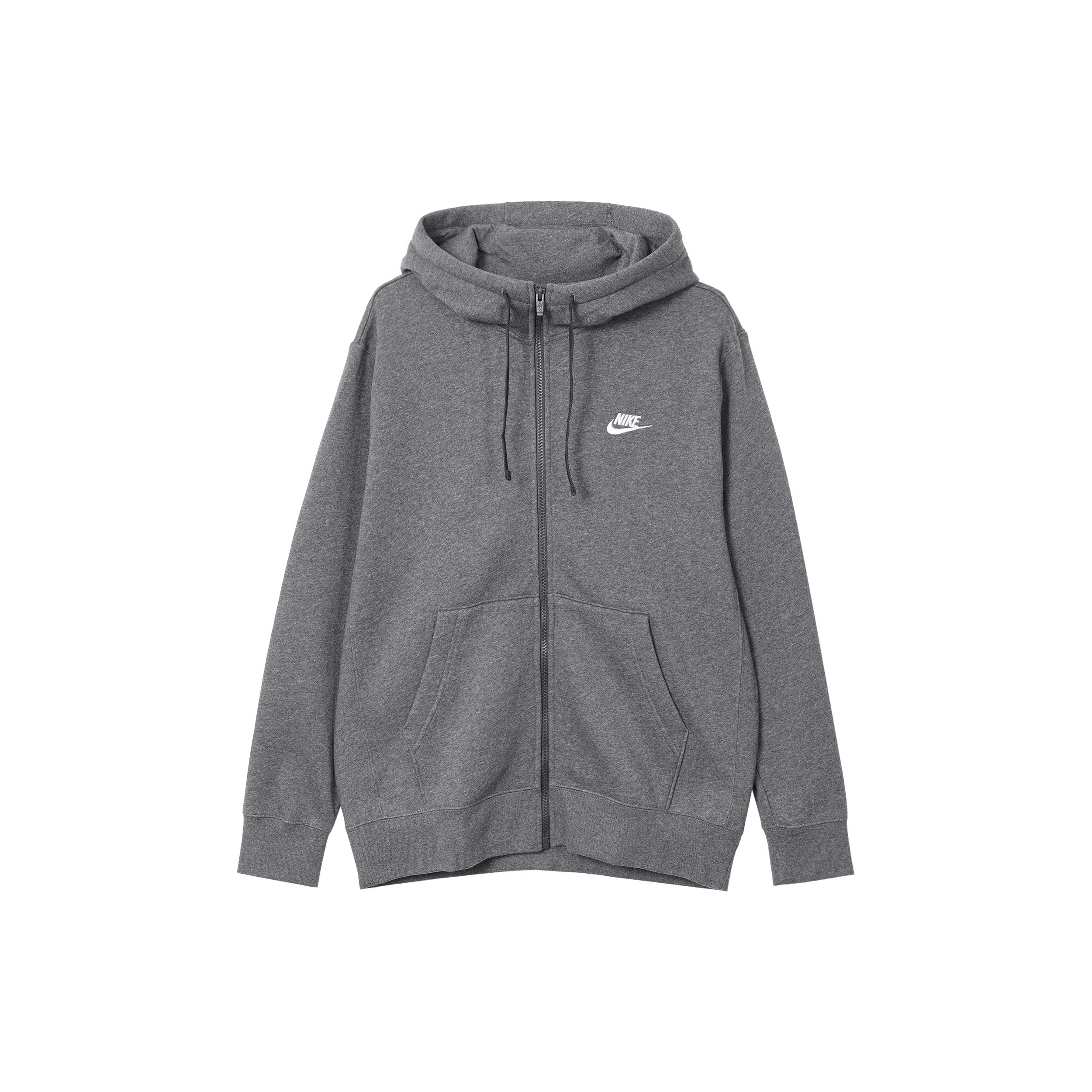 Мужские серые толстовки Nike с капюшоном, умеренный кардиган BV2646-071 XL