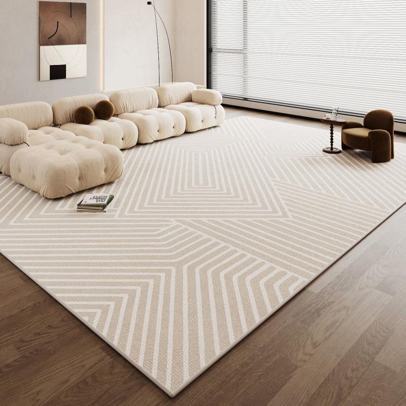 Carpet Living Room 2025 Cream Wind Leave-In Washable Bedroom Bedside Blanket Light Luxury Premium Sand Coffee Table Floor Mat