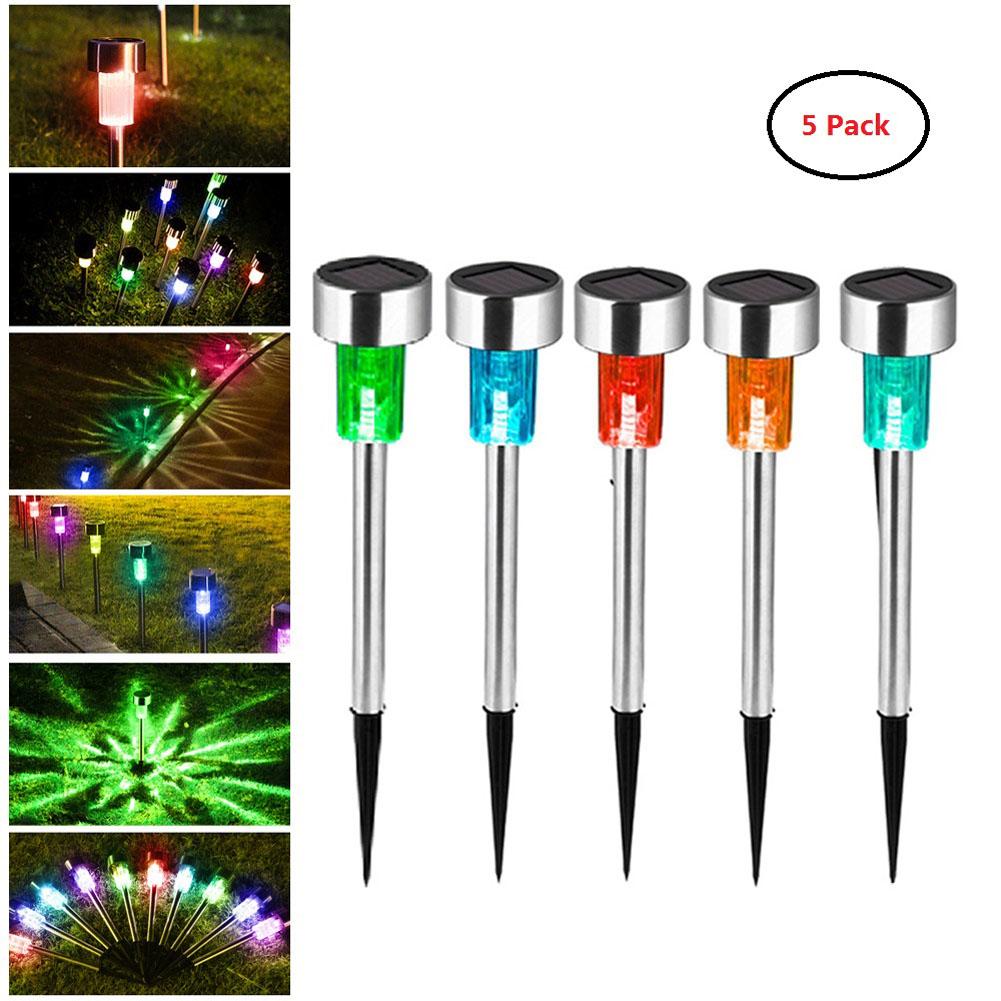 

5/10pcs Solar Pathway Lights Outdoor, LED Solar Garden Lights Waterproof Auto On/off Solar Landscape Lights for Lawn Patio Yard