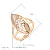 Trendy Ethnic Bride Wedding Ring Luxury  Rose Gold Color Natural Zircon Boho Rings For Women Daily Fine Jewelry