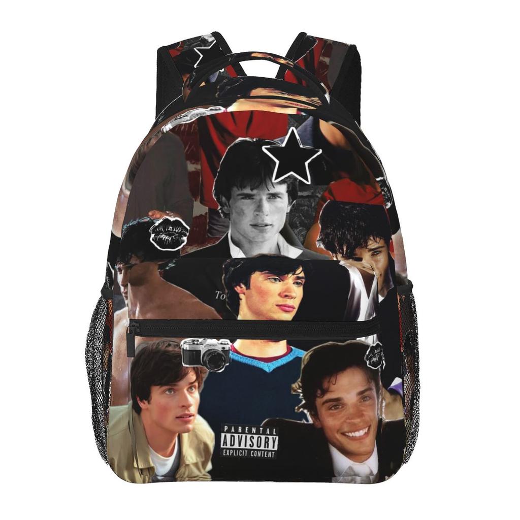 Vintage Tom Welling Heated Rivalry Student Backpack School Bag Hiking Travel Daypack for Men Women Fashion Bookbag Shoulder Bags