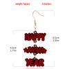 Cross-Border New Year Acrylic Earrings Happy New Year English Alphabet Splicing Earrings Earrings Ear Jewelry