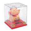 Solar Powered Waving Cat Good Luck Fortune Ornament   Welcoming Decor with Clear Cover