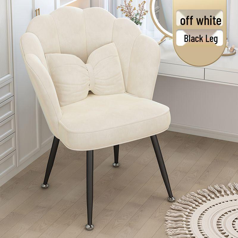 Nordic Petal Backrest Chair for Dining, Bedroom, or Vanity