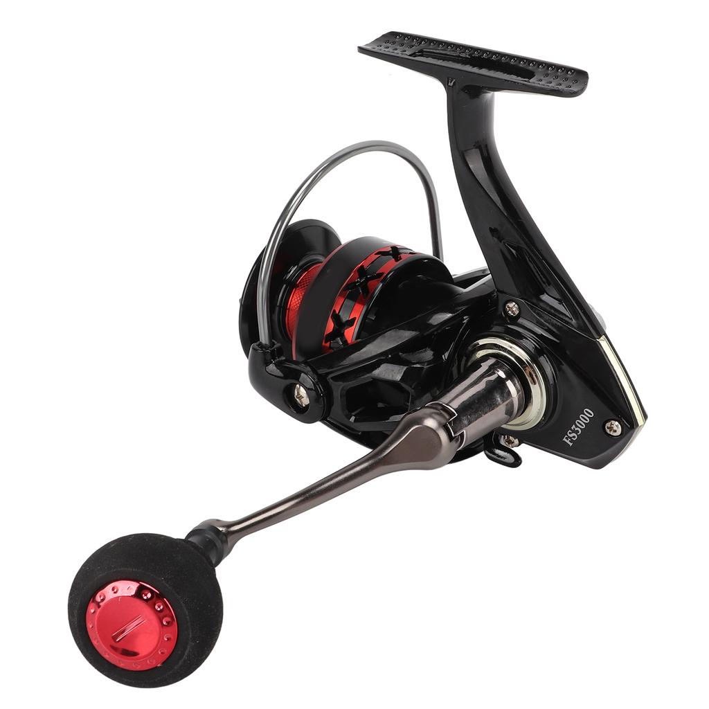 Metall Spinnrolle CNC mit EVA Griff Metall Kurbelarm Weitwurf Angelschnurrad FS3000