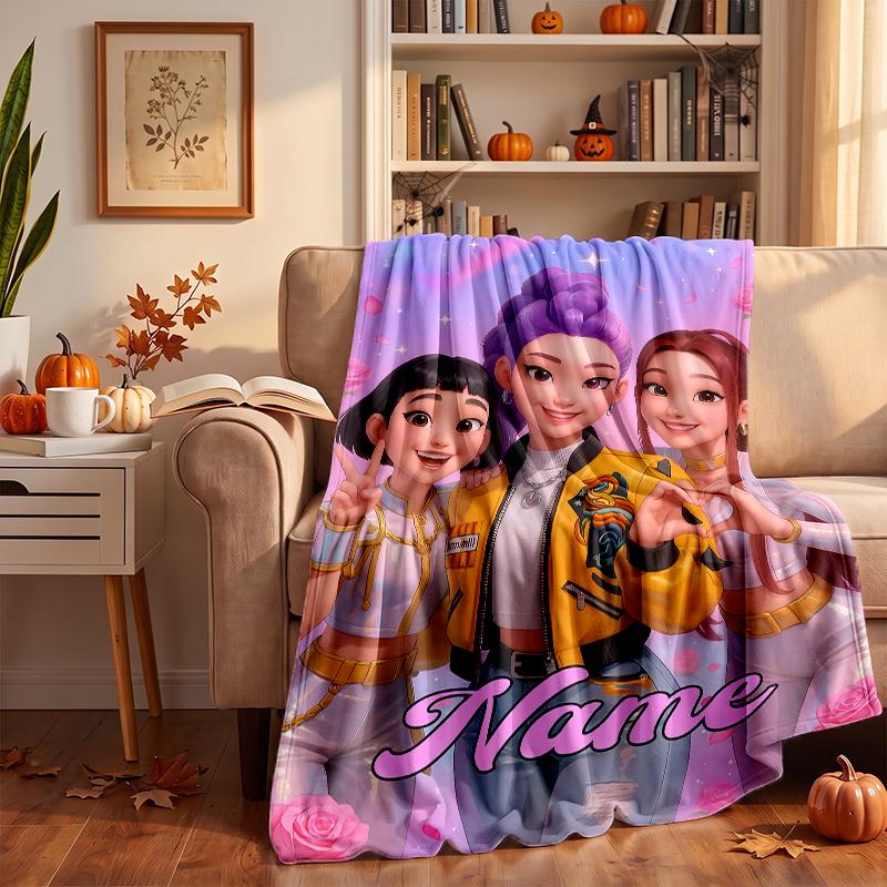 HUNTRIX Custom Flannel Blankets Soft Warm Cozy Throws for Home Decor Holiday Gifts