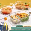 ZISIZ Glass Microwave Lunch Box