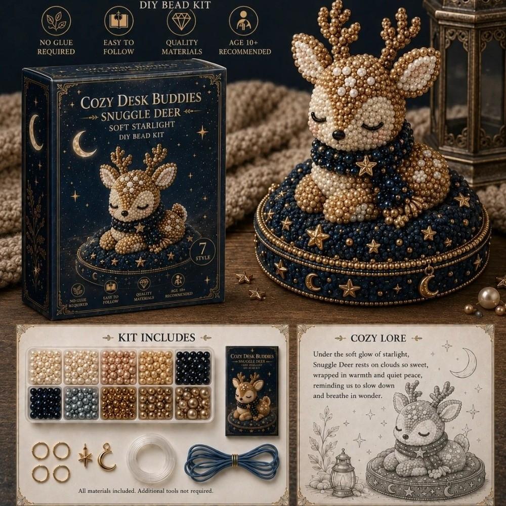 3D Design Animal Guardian Beading Kit Animal Shape Bead Craft Set  For Adults & Kids