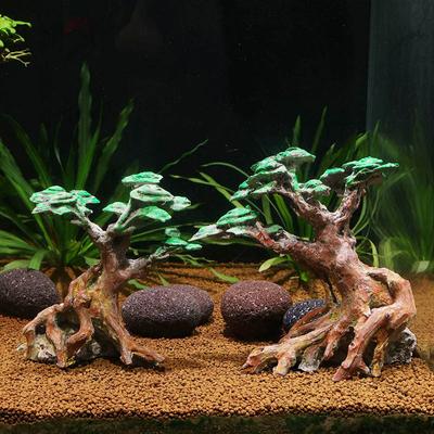 Pár pryskyřice Brazil tree Moss tree akvária krajinná dekorace ozdoby