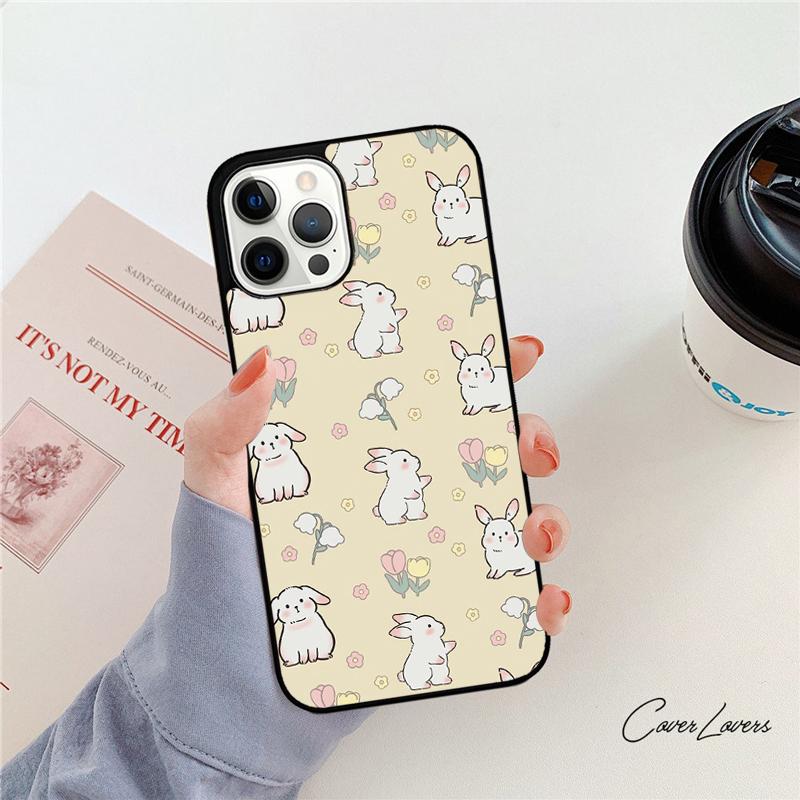 Rabbit Bunny Pattern Phone Case For Apple iPhone 17 Air Pro Max Plus Coque For iPhone 17 Air 14 15 16 13 12 Max Cover