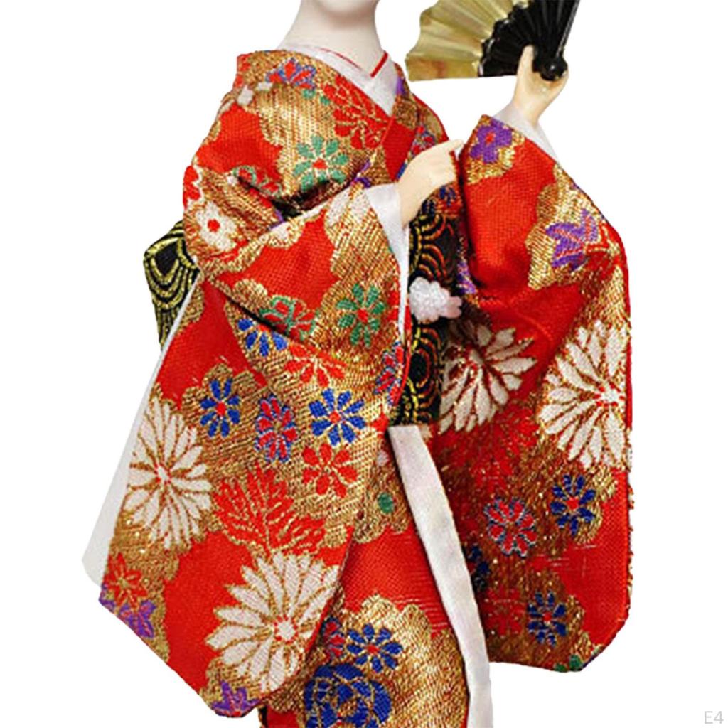 Japanese Kimono Doll Figurine for Home Decor
