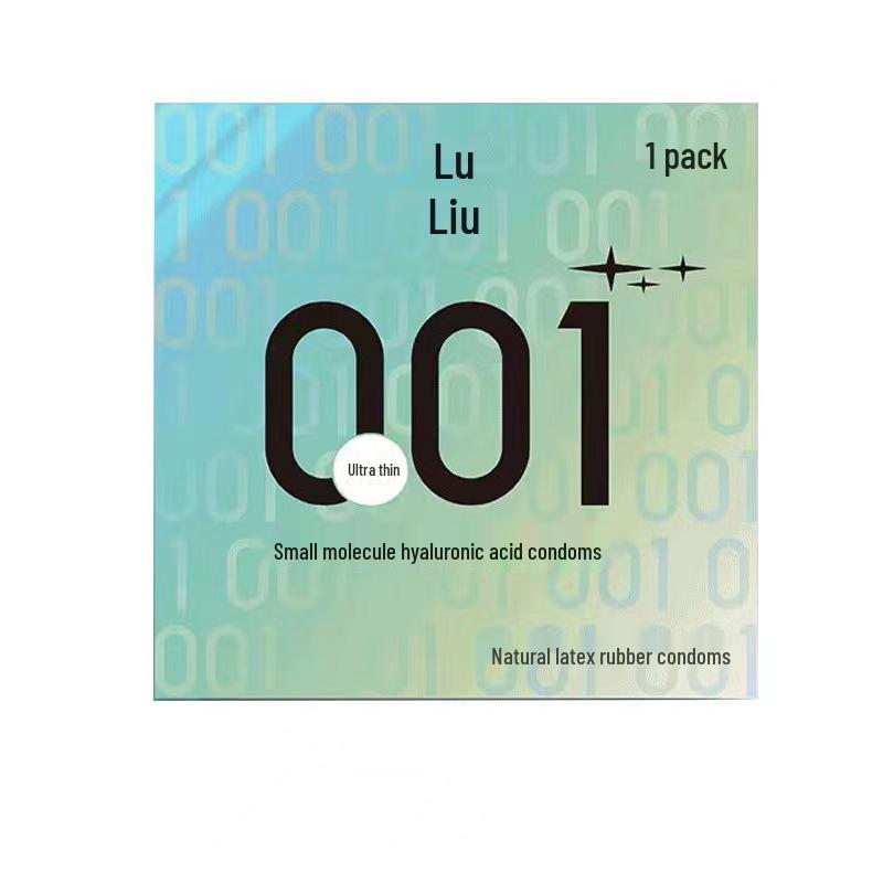 Ultra Thin Ribbed & Lubricated Condoms with Hyaluronic Acid - 10 Pack Adult Sex Toy