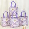 4pcs Butterfly Gifts Packaging Bag Butterfly Theme Kids Birthday Party Decoration Baby Shower Nonwoven Fabric Favors Candy Bags