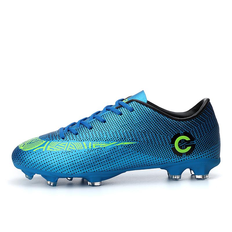 Men Large Size FG/TF Soccer Shoes Football Cleats Soccer Ankle Boots Teenager Training Sneakers Kids Indoor Sports Shoes Unisex