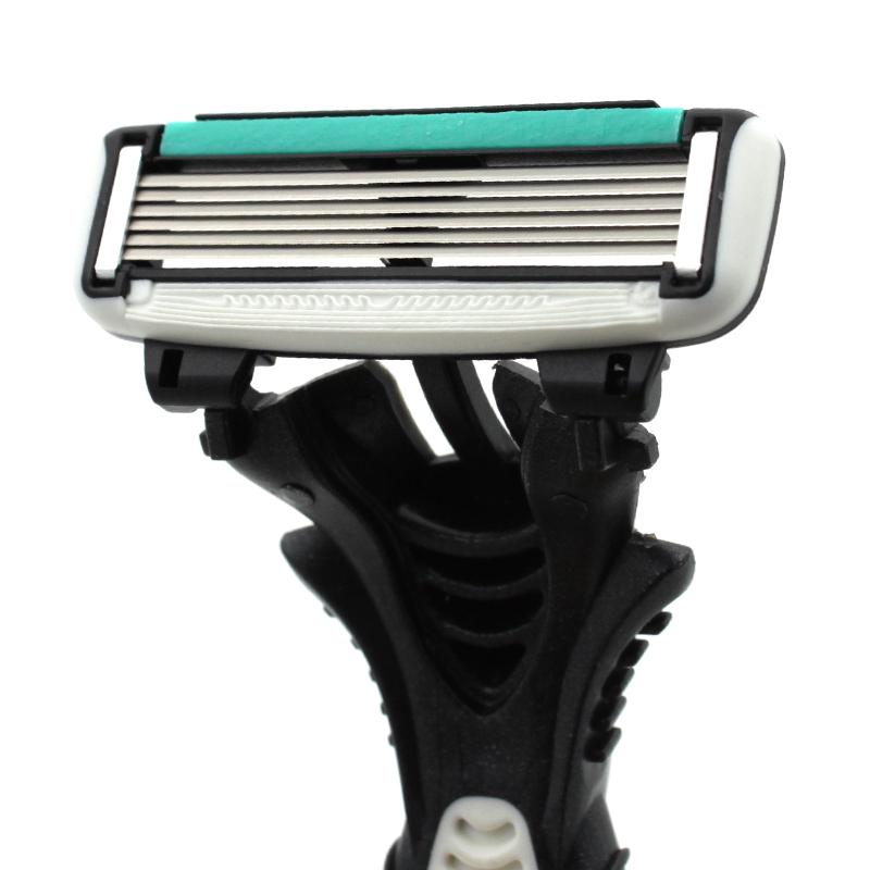 1 ud./3 uds./5 uds. Navaja Manual de Alta Calidad – Cuchillas Afiladas de 6 Capas para un Afeitado Suave y Cómodo para el Aseo Diario y Masculino