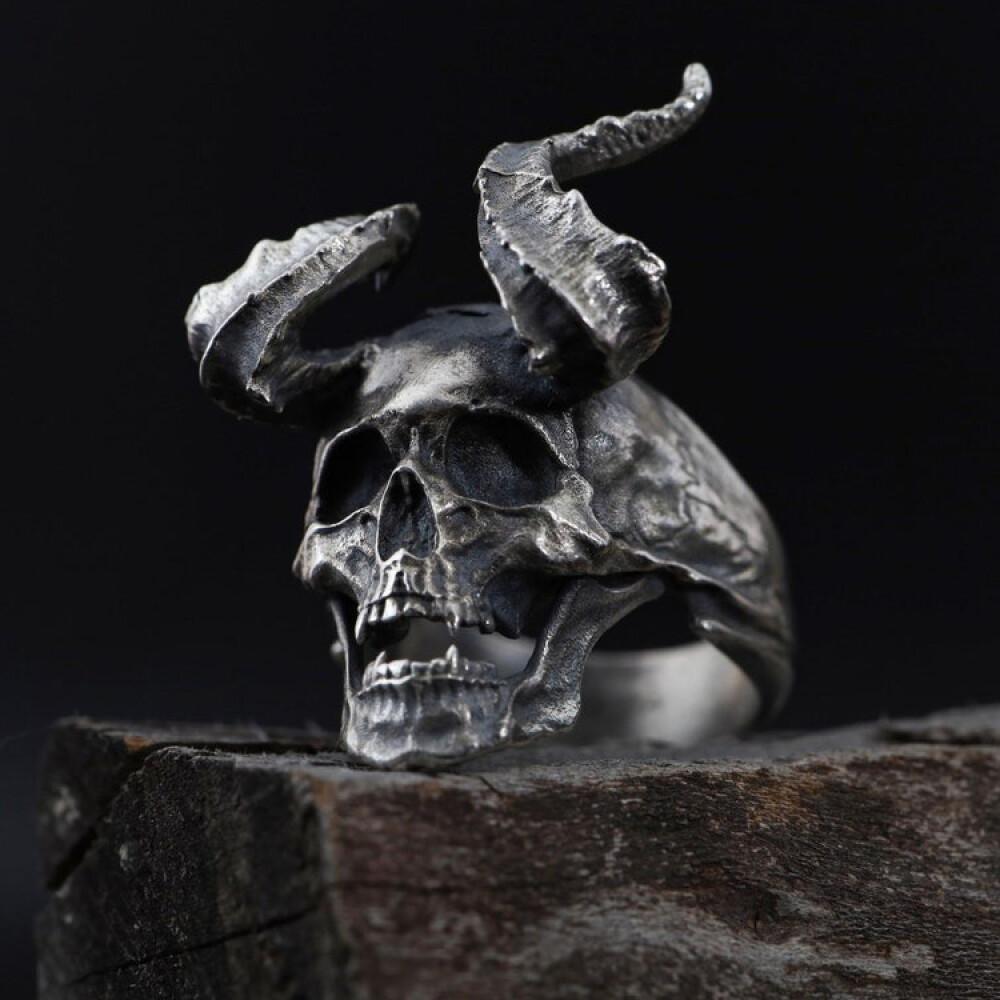 

Вінтажні Панк Кільця з Черепом з Нержавіючої Сталі Для Чоловіків Готичний Панк Сатанинський Демон Жахливий Кільце-Череп Хіп-Хоп Мотоцикл Рок Байкер Ювелірні Вироби 7
